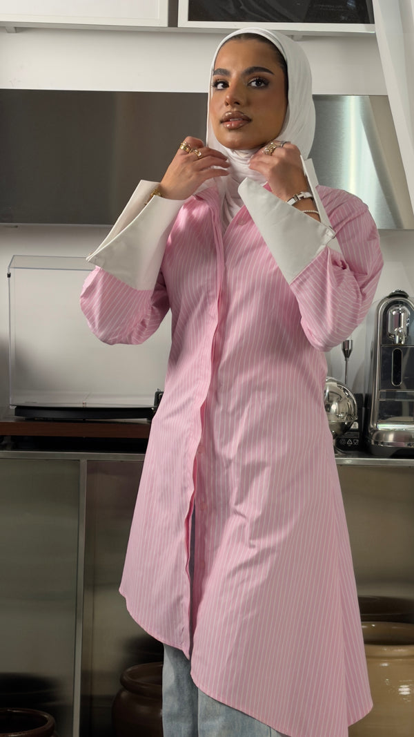 Pink Signature Stripe Shirt