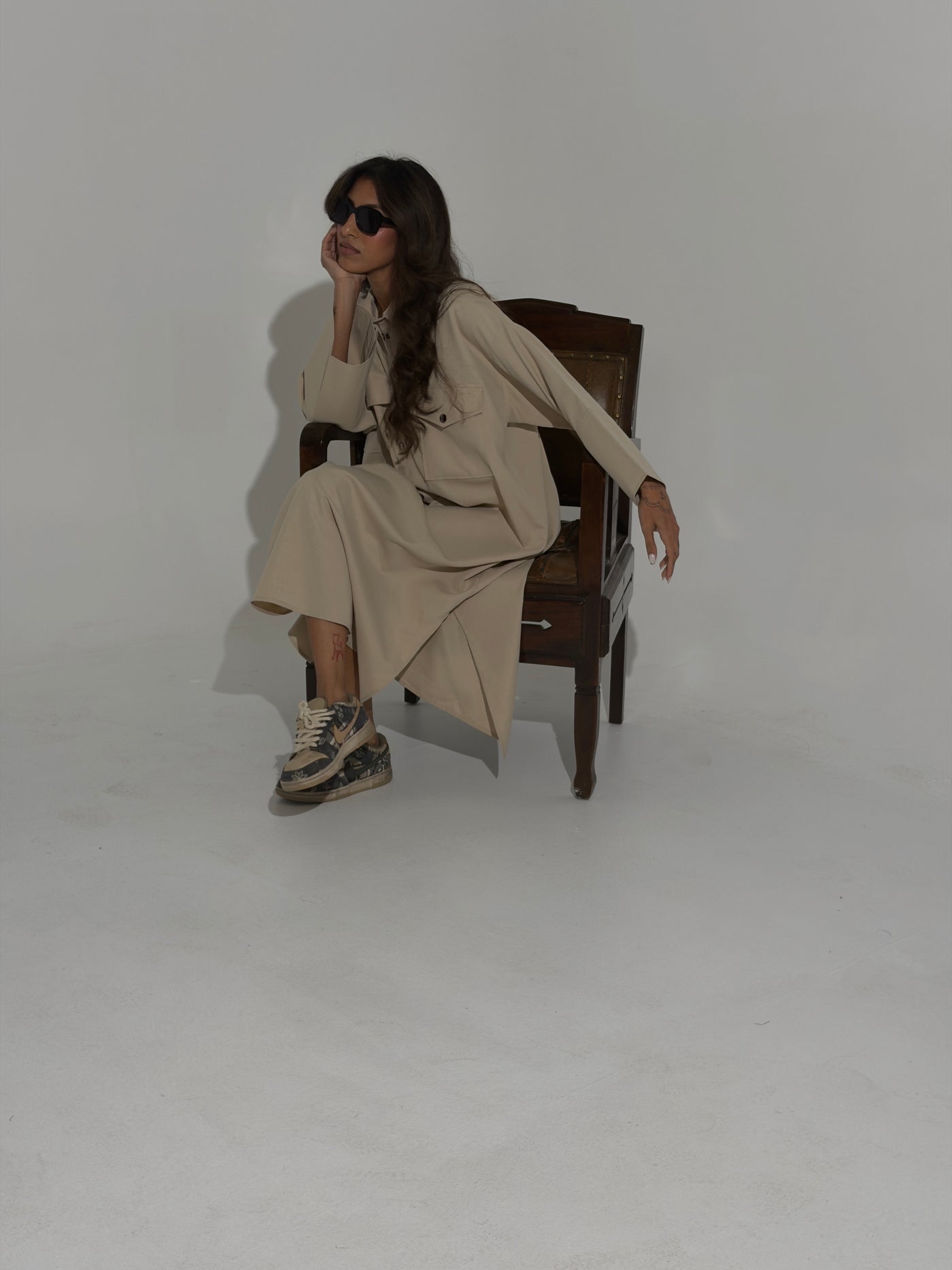 Beige A-Line